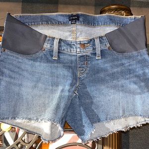 J Crew Factory Maternity Jean Shorts